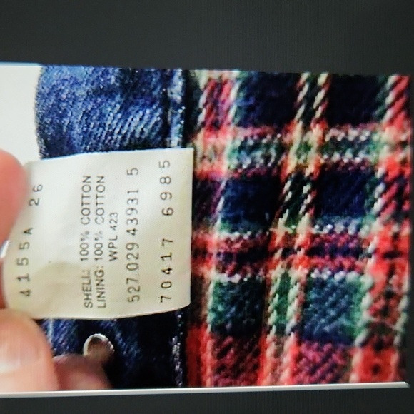 Vintage 80s Levi's jean jacket Flannel lining - Picture 3 of 6